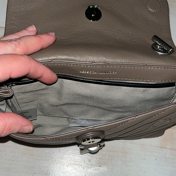 Rebecca minkoff Edie Date Night Crossbody deep taupe NWT - Picture 10 of 16